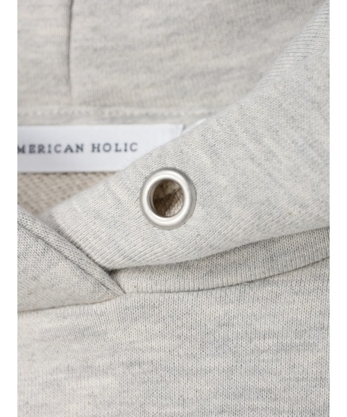 AMERICAN HOLIC(アメリカンホリック)の「ロゴスウェットパーカー(スウェット・レディース・ライトグレー系2/オフホワイト/ピンク/イエロー・M/L)」の7枚目の写真