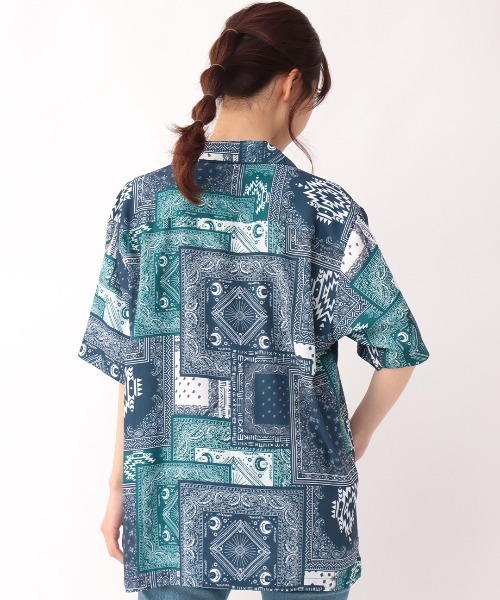 チチカカ（チチカカ）の「アソートアロハシャツ【ユニセックス】（シャツ/ブラウス・メンズ・ブラック/ネイビー・MEDIUM/LARGE）」の11枚目の写真