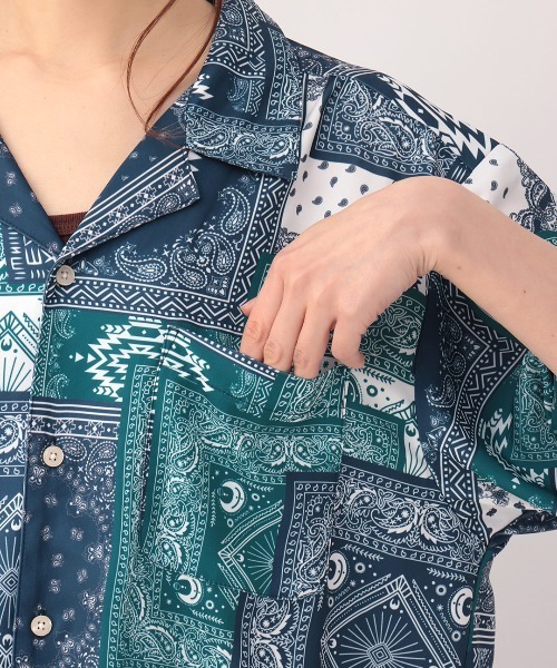 チチカカ（チチカカ）の「アソートアロハシャツ【ユニセックス】（シャツ/ブラウス・メンズ・ブラック/ネイビー・MEDIUM/LARGE）」の13枚目の写真