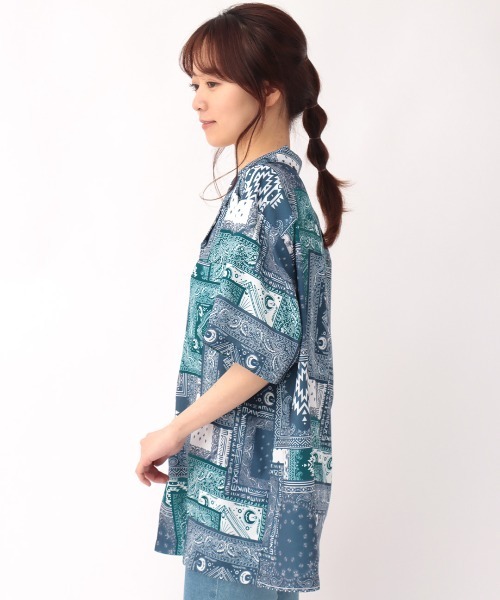 チチカカ（チチカカ）の「アソートアロハシャツ【ユニセックス】（シャツ/ブラウス・メンズ・ブラック/ネイビー・MEDIUM/LARGE）」の10枚目の写真