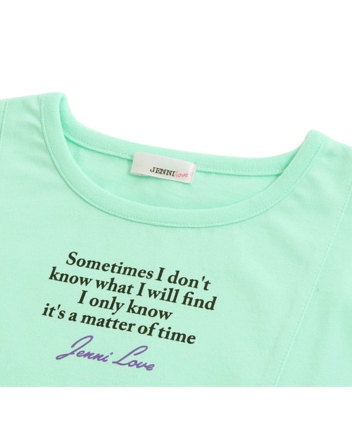 JENNI love（ジェニィラブ）の「グラデーションテープロング丈ロンT（Tシャツ/カットソー・キッズ・ブラック/ミント/オフホワイト・150cm/160cm/130cm/140cm）」の17枚目の写真