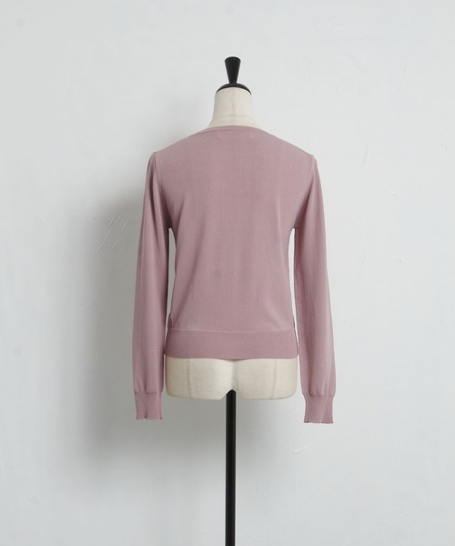 tocco closet(トッコ クローゼット)の「フラワー刺繍ラウンドネックニットプルオーバー(ニット/セーター・レディース・オフホワイト/ネイビー/ピンク系その他・M)」の11枚目の写真