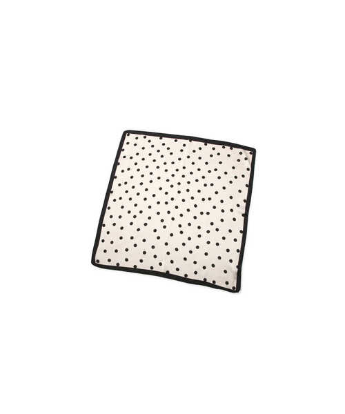 EDIT COLOGNE（エディットコロン）の「ドットスカーフ（ストール/ショール・レディース・ブラック/オフホワイト・ﾌﾘ-）」の2枚目の写真