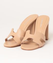 【CARRANO】8.5cmヒールミュールサンダル(632301/62301A)