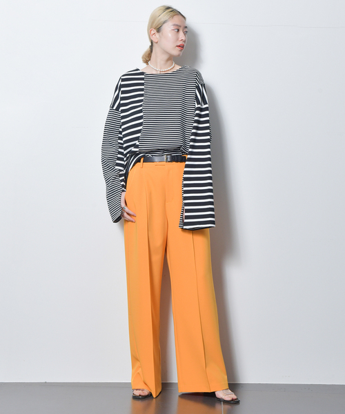CITYSHOP(シティーショップ)の「SWITCH BORDER TEE:カットソー(T CITYSHOP(シティーショップ)の「SWITCH BORDER TEE:カットソー(T