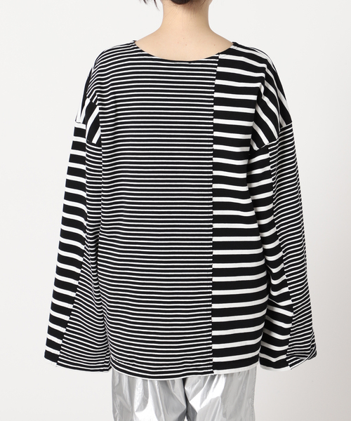 KURO for CITYSHOP ボーダー長袖カットソー CITYSHOP（シティーショップ）の「SWITCH BORDER TEE：カットソー（T