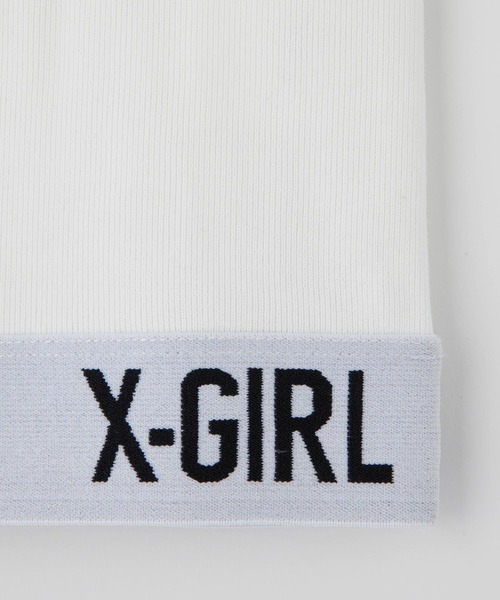 X-girl（エックスガール）の「LOGO TANK TOP（タンクトップ・レディース・ブラック/ホワイト/ネイビー・S/M）」の7枚目の写真