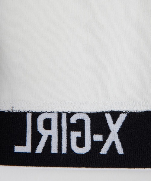 X-girl（エックスガール）の「LOGO TANK TOP（タンクトップ・レディース・ブラック/ホワイト/ネイビー・S/M）」の8枚目の写真