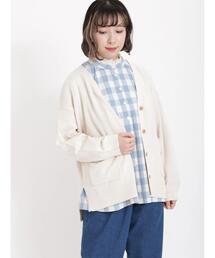 Samansa Mos2 | 【UVカット】ゆるVネックカーディガン(カーディガン/ボレロ)