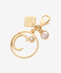 & chouette（アンドシュエット）の「オーバルパールイニシャルFT C（キーホルダー）」