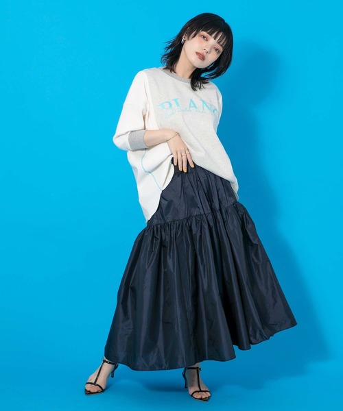 Eimee Law（エイミーロウ）の「裏毛×ワッフル　２WAY大人ロゴトップス（Tシャツ/カットソー・レディース・ライトグレー/オフホワイト・38）」の19枚目の写真