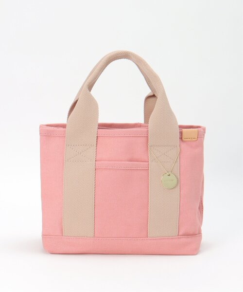 LBC（エルビーシー）の「キャンバス仕切りミニトートバッグ（トートバッグ・レディース・オフホワイト/イエロー/オレンジ/グリーン/ブラック/ピンク/ブルー・FREE）」の6枚目の写真