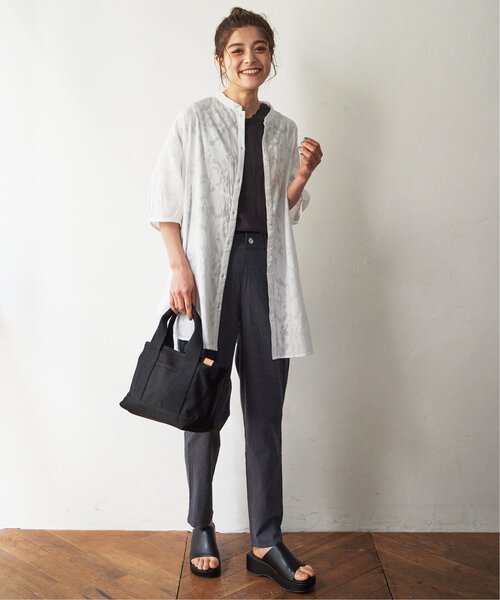 LBC（エルビーシー）の「キャンバス仕切りミニトートバッグ（トートバッグ・レディース・オフホワイト/イエロー/オレンジ/グリーン/ブラック/ピンク/ブルー・FREE）」の16枚目の写真