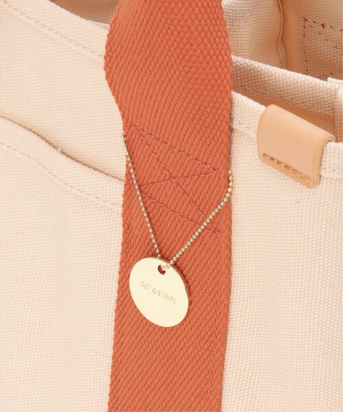 LBC（エルビーシー）の「キャンバス仕切りミニトートバッグ（トートバッグ・レディース・オフホワイト/イエロー/オレンジ/グリーン/ブラック/ピンク/ブルー・FREE）」の9枚目の写真