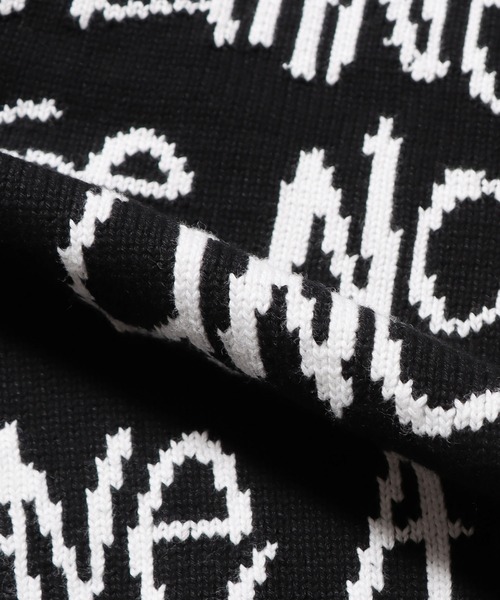 STUSSY（ステューシー）の「STUSSY/ステューシー CARE LABEL SWEATER セーター（ニット/セーター・メンズ・ブラック/ナチュラル・S/M/L/XL）」の8枚目の写真