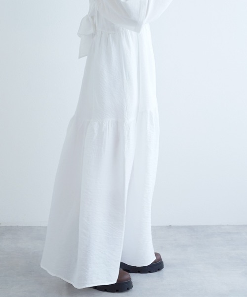 w closet（ダブルクローゼット）の「バックリボンキャミワンピース（ワンピース・レディース・ブルー/オフホワイト/ピンク・FREE）」の11枚目の写真