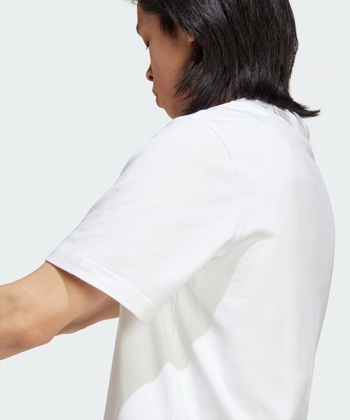 adidas(アディダス)の「アディダス アドベンチャー ネイチャー アウェイクニング メイド ウィズ ネイチャー Tシャツ / アディダスオリジナルス adidas Originals(Tシャツ/カットソー・メンズ・ホワイト・XX-SMALL/LARGE/MEDIUM/SMALL/X-SMALL/XX-LARGE/3XL/X-LARGE)」の4枚目の写真