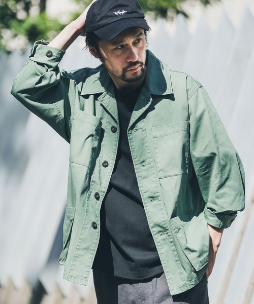 URBAN RESEARCH Sonny Label(アーバンリサーチサニーレーベル)の「ツイルミリタリーシャツジャケット(ミリタリージャケット・メンズ・カーキ/カモフラージュ・LARGE/MEDIUM)」の10枚目の写真