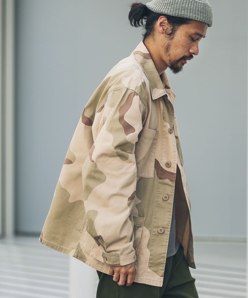 URBAN RESEARCH Sonny Label(アーバンリサーチサニーレーベル)の「ツイルミリタリーシャツジャケット(ミリタリージャケット・メンズ・カーキ/カモフラージュ・LARGE/MEDIUM)」の17枚目の写真