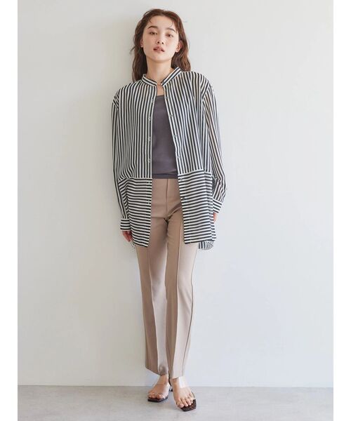 AMERICAN HOLIC(アメリカンホリック)の「SET シアーシャツチュニック+タンクトップ(チュニック・レディース・モカ/ブラック系その他2/ベージュ系その他2/ブラウン・M/L)」の19枚目の写真