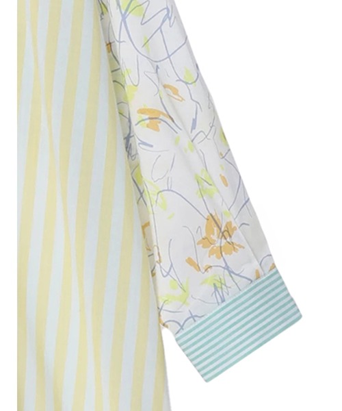 AMERICAN HOLIC（アメリカンホリック）の「Flower　×　Stripeシャツチュニック（チュニック・レディース・ピンク/イエロー・M/L）」の13枚目の写真