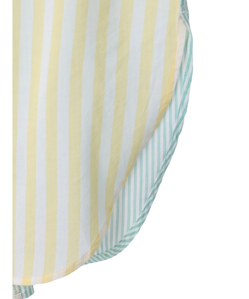 AMERICAN HOLIC（アメリカンホリック）の「Flower　×　Stripeシャツチュニック（チュニック・レディース・ピンク/イエロー・M/L）」の17枚目の写真