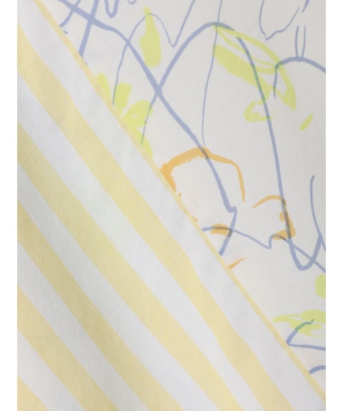 AMERICAN HOLIC（アメリカンホリック）の「Flower　×　Stripeシャツチュニック（チュニック・レディース・ピンク/イエロー・M/L）」の19枚目の写真