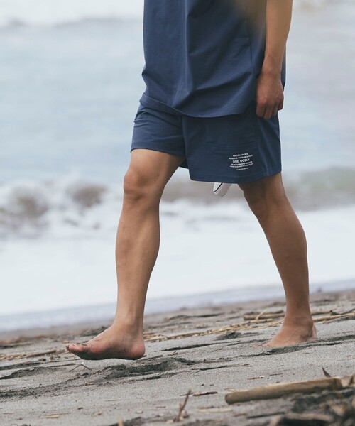 MALIBU SHIRTS(マリブシャツ)の「MALIBU SHIRTS x B:MING by BEAMS / 別注 ランド アンド ウォーター ショートパンツ(セットアップ対応)(その他パンツ・メンズ・ネイビー/ブラック・M/L/XL)」の1枚目の写真