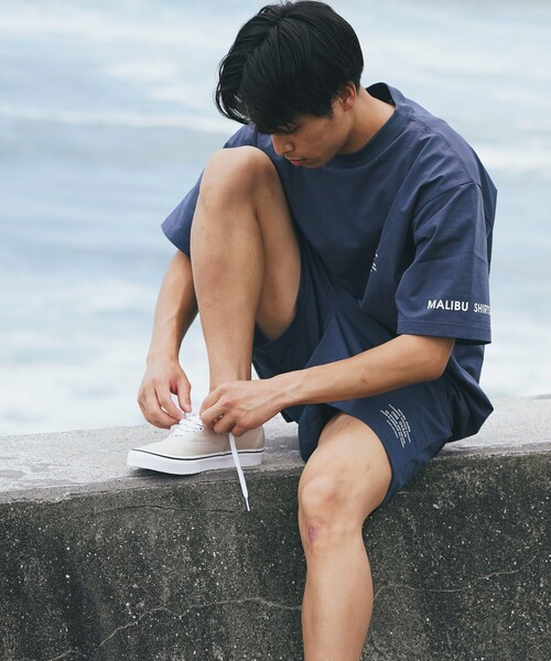 MALIBU SHIRTS(マリブシャツ)の「MALIBU SHIRTS x B:MING by BEAMS / 別注 ランド アンド ウォーター ショートパンツ(セットアップ対応)(その他パンツ・メンズ・ネイビー/ブラック・M/L/XL)」の8枚目の写真