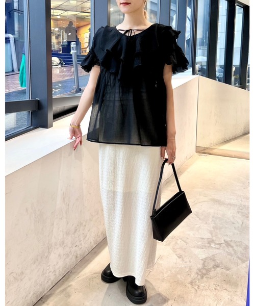 ALAND（エーランド）の「3.3 Field Trip／カットタイトスカート 2196478（スカート・レディース・クリーム/ブラック/イエロー/パープル・FREE）」の10枚目の写真