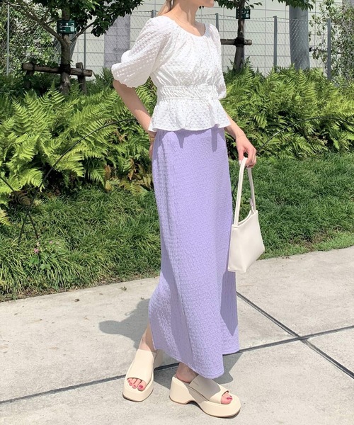 ALAND（エーランド）の「3.3 Field Trip／カットタイトスカート 2196478（スカート・レディース・クリーム/ブラック/イエロー/パープル・FREE）」の15枚目の写真