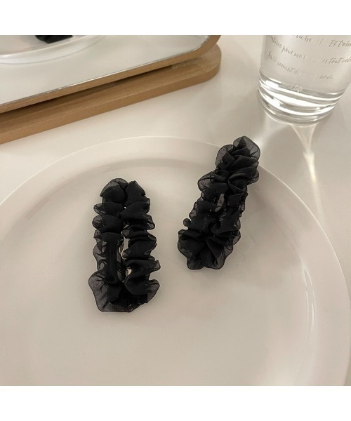 cream creme（クリームクレーム）の「シースルーレースクリップピン（ヘアピン・レディース・ブラック/ホワイト/ピンク・FREE）」の3枚目の写真