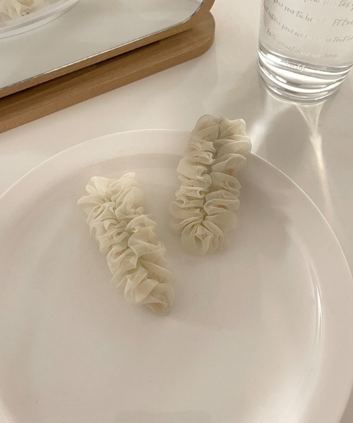 cream creme（クリームクレーム）の「シースルーレースクリップピン（ヘアピン・レディース・ブラック/ホワイト/ピンク・FREE）」の4枚目の写真