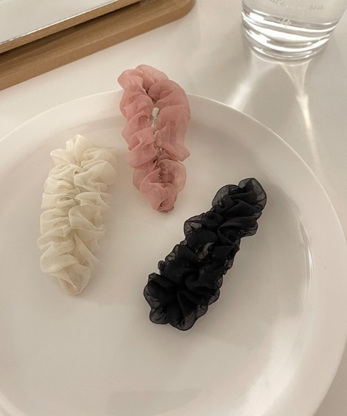 cream creme（クリームクレーム）の「シースルーレースクリップピン（ヘアピン・レディース・ブラック/ホワイト/ピンク・FREE）」の5枚目の写真