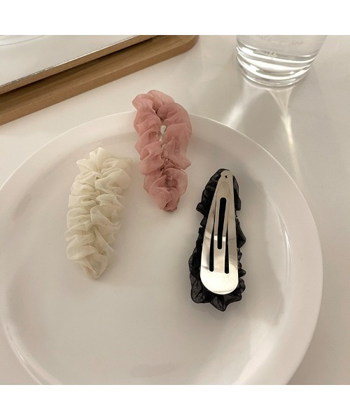 cream creme（クリームクレーム）の「シースルーレースクリップピン（ヘアピン・レディース・ブラック/ホワイト/ピンク・FREE）」の12枚目の写真