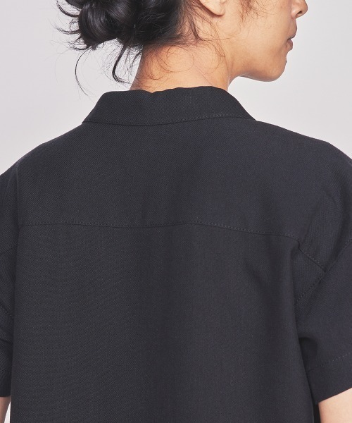 DOUBLE STANDARD CLOTHING（ダブルスタンダードクロージング）の「リネンシャツコンビネゾン（サロペット/オーバーオール・レディース・ロイヤルブルー/ブラック・38/36）」の9枚目の写真