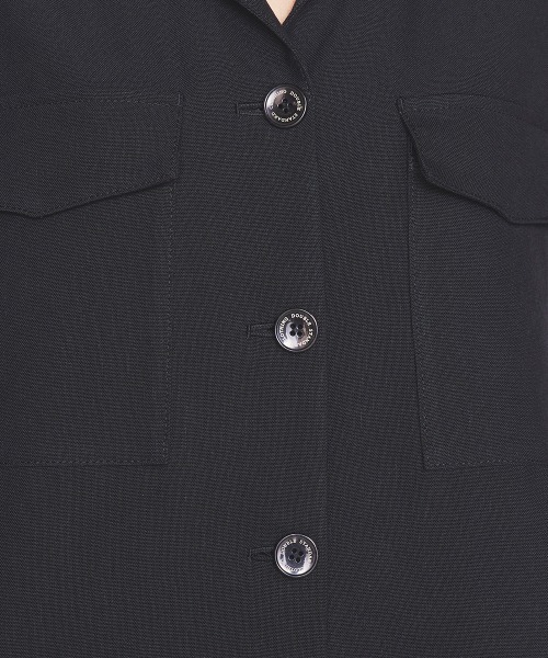 DOUBLE STANDARD CLOTHING（ダブルスタンダードクロージング）の「リネンシャツコンビネゾン（サロペット/オーバーオール・レディース・ロイヤルブルー/ブラック・38/36）」の10枚目の写真