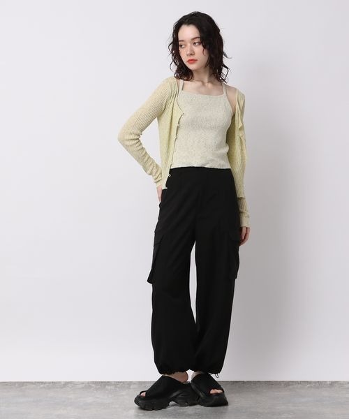 JEANASIS（ジーナシス）の「7Gノットヤーンショートカーディガン（カーディガン/ボレロ・レディース・マルチ/イエロー系その他/ブラウン系その他・FREE）」の20枚目の写真