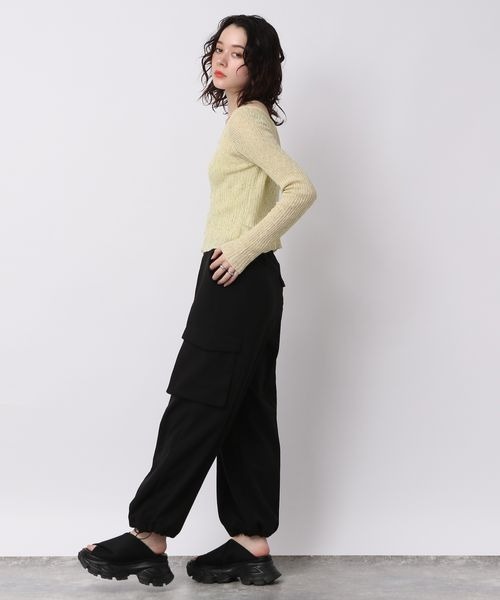 JEANASIS（ジーナシス）の「7Gノットヤーンショートカーディガン（カーディガン/ボレロ・レディース・マルチ/イエロー系その他/ブラウン系その他・FREE）」の22枚目の写真