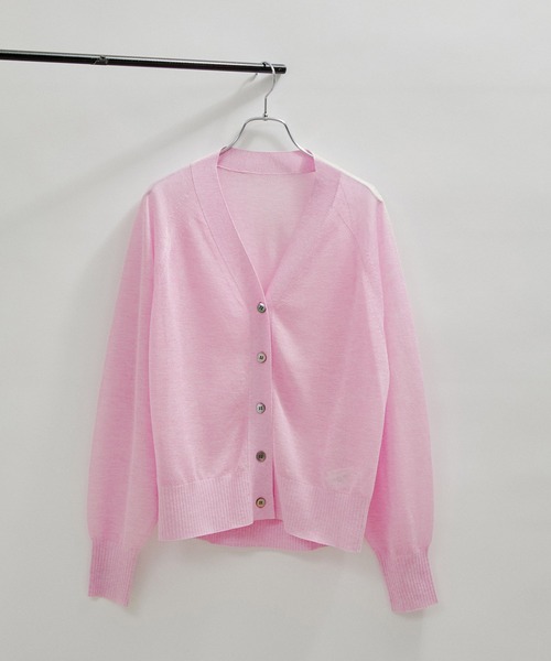 SALON adam et rope'（サロン アダム エ ロペ）の「Vネックシアーカーディガン【洗える】（カーディガン/ボレロ・レディース・ブラック/ベージュ/ピンク/ベージュ系その他2/シルバー・FREE）」の17枚目の写真