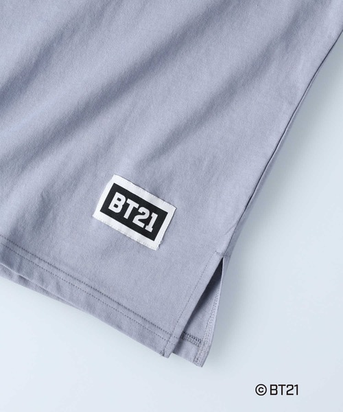 Right-on(ライトオン)の「BT21mininiT(Tシャツ/カットソー・レディース・ブルー/ダークグレー・M/L)」の15枚目の写真