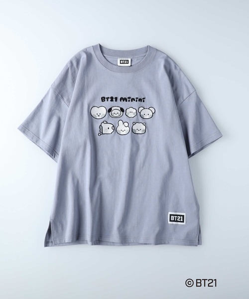 Right-on(ライトオン)の「BT21mininiT(Tシャツ/カットソー・レディース・ブルー/ダークグレー・M/L)」の11枚目の写真