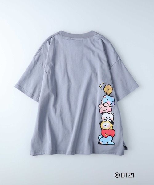 Right-on（ライトオン）の「ＢＴ２１ｍｉｎｉｎｉＴ（Tシャツ/カットソー・レディース・ブルー/ダークグレー・M/L）」の12枚目の写真