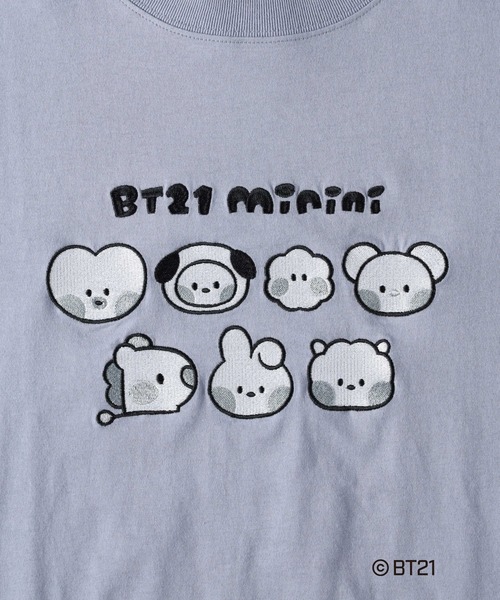 Right-on（ライトオン）の「ＢＴ２１ｍｉｎｉｎｉＴ（Tシャツ/カットソー・レディース・ブルー/ダークグレー・M/L）」の16枚目の写真