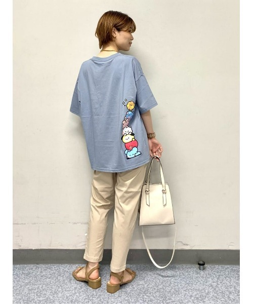 Right-on(ライトオン)の「BT21mininiT(Tシャツ/カットソー・レディース・ブルー/ダークグレー・M/L)」の3枚目の写真