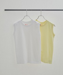 HANES | 【Hanes（ヘインズ）】スリーブレスT 5.3oz Japan Fit for HER（2枚組）(Tシャツ/カットソー)