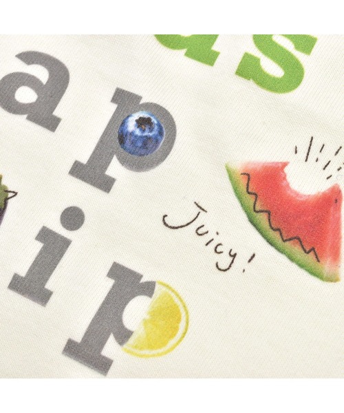 SLAP SLIP(スラップスリップ)の「【防汚】恐竜アニマルフルーツ男の子大好きアイテム写真プリント半袖Tシャツ(80~130cm)(Tシャツ/カットソー・キッズ・ブルー/ホワイト/グレー/イエロー・90/80/100/110/130/120)」の8枚目の写真