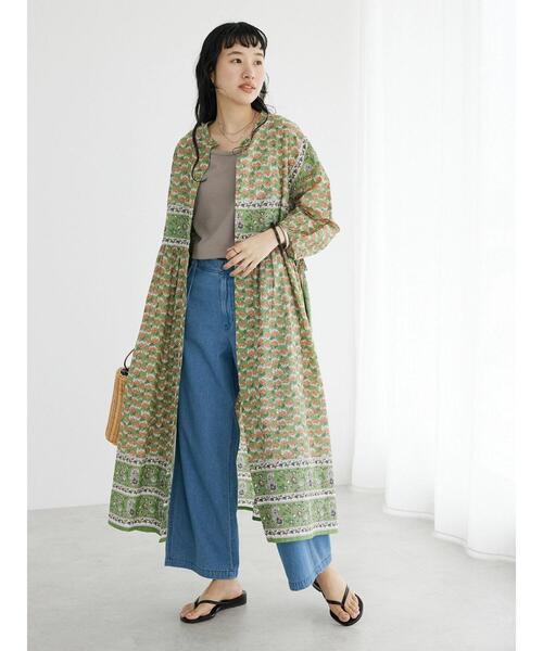 CRAFT STANDARD BOUTIQUE(クラフトスタンダードブティック)の「ワッフル2WAYタンクトップ(Tシャツ/カットソー・レディース・ブラック/ナチュラル/オフホワイト/ベージュ/グリーン・FREE)」の20枚目の写真