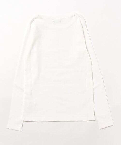 ARCH & LINE（アーチアンドライン）の「コットンリブ長袖クルーネックTシャツ COTTON RIB C/N TEE（Tシャツ/カットソー・キッズ・ホワイト/ブラック・XL/M/L/S）」の10枚目の写真
