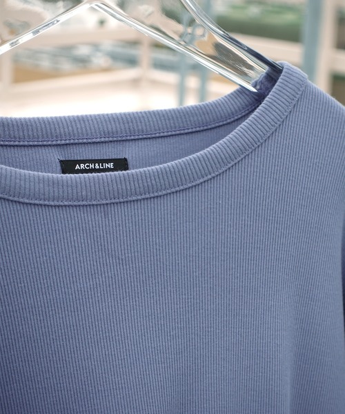 ARCH & LINE（アーチアンドライン）の「コットンリブ長袖クルーネックTシャツ COTTON RIB C/N TEE（Tシャツ/カットソー・キッズ・ホワイト/ブラック・XL/M/L/S）」の8枚目の写真